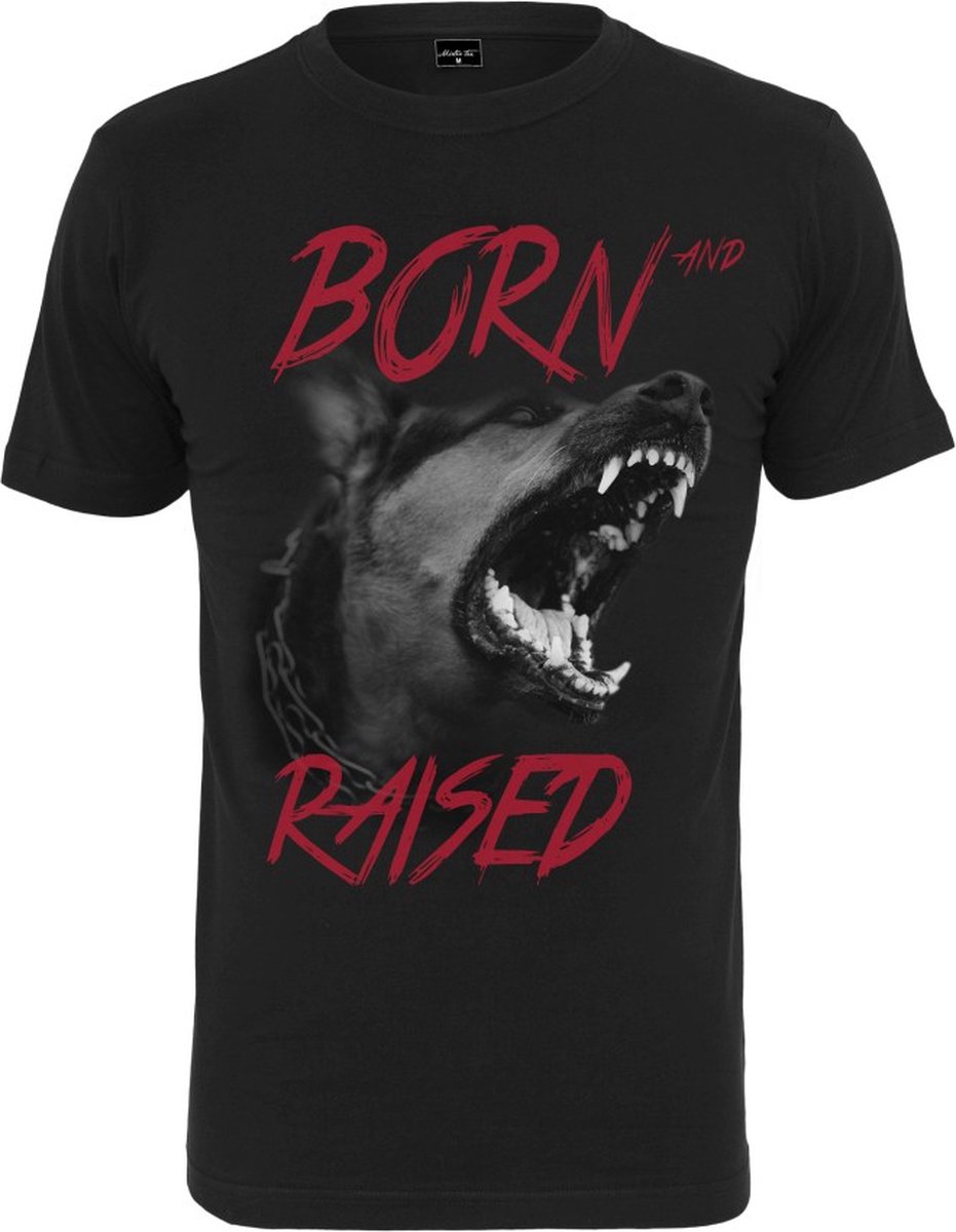 Mister Tee Heren Tshirt -S- Born & Raised Zwart