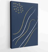 Earth tones organic shape Art design for poster, print, cover, wallpaper, Minimal and natural wall art. 2 - Moderne schilderijen – Vertical – 1859561353 - 80*60 Vertical
