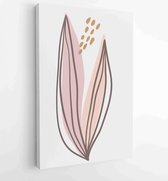 Botanical and gold abstract wall arts vector collection. 4 - Moderne schilderijen – Vertical – 1875552556 - 40-30 Vertical