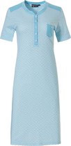 Pastunette dames nachthemd K/M Knoopsluiting - Golf - 52 - Blauw