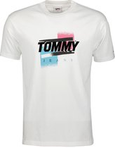 Tommy Jeans T-shirt - Slim Fit - Wit - S