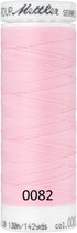 Mettler SERAFLEX elastisch machinegaren, 130m, 0082 licht roze, shell