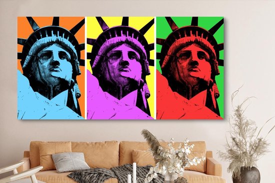 Toile Pop Art Statue de la Liberté 2cm