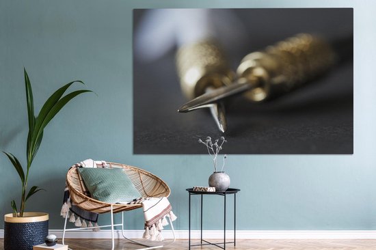 Peinture sur toile Fléchettes - 150x100 cm - Décoration murale