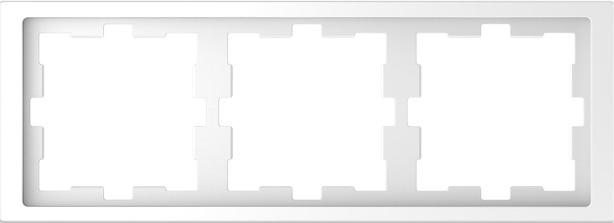 Afdekraam D-Life 3V - Kunststof Lotuswit - Systeem Design - Schneider Electric - MTN4030-6535