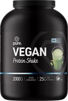 PURE Vegan Protein - vanille - 2000gr - eiwitten -  plantaardige eiwitshake - low carb dieet