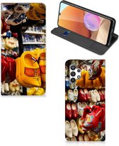 Telefoonhoesje Geschikt voor Samsung Galaxy A32 5G Enterprise Editie | Geschikt voor Samsung A32 4G Magnet Case Klompen