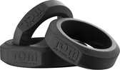 XR Brands - Tom of Finland - 3 Piece Silicone Cock Ring Set - Black