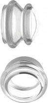 Clear Plungers Silicone Nipple Suckers - Small - Transparent