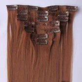 Clip in hairextensions 7 set straight rood - 30#