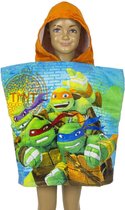 Turtles Poncho met capuchon velours