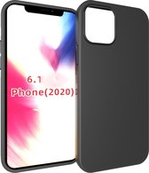 Apple iPhone 12 Pro Hoesje - Mobigear - Color Serie - TPU Backcover - Zwart - Hoesje Geschikt Voor Apple iPhone 12 Pro