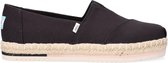 Toms Alpargata Platform Rope Espadrilles - Dames - Zwart - Maat 35,5