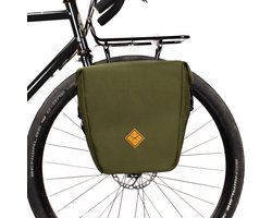 WATERDICHTE FIETSTAS VOOR BAGAGEDRAGER 13L OLIJFGROEN