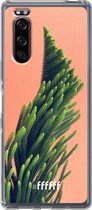 Sony Xperia 5 II Hoesje Transparant TPU Case - Waving Plant #ffffff