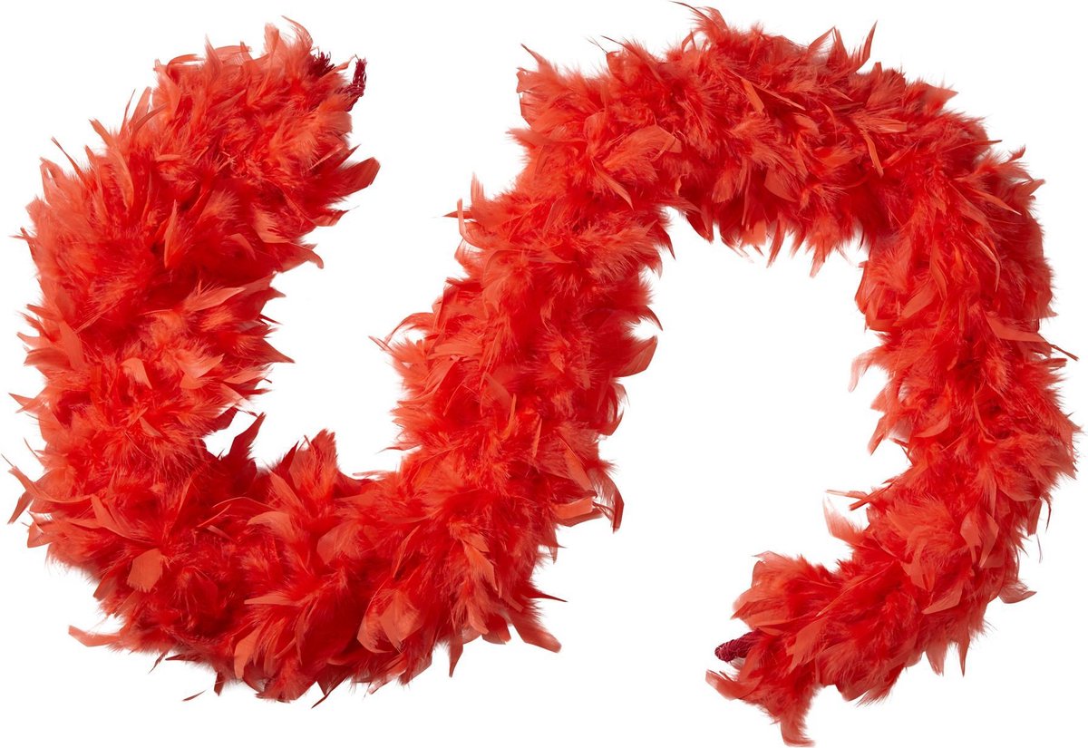 dressforfun - Boa de plumes duveteux rouge - déguisement halloween habiller  vêtements