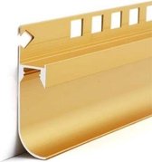 2m gouden aluminium profiel voor led lint - Kunststof - Zilver - SILUMEN