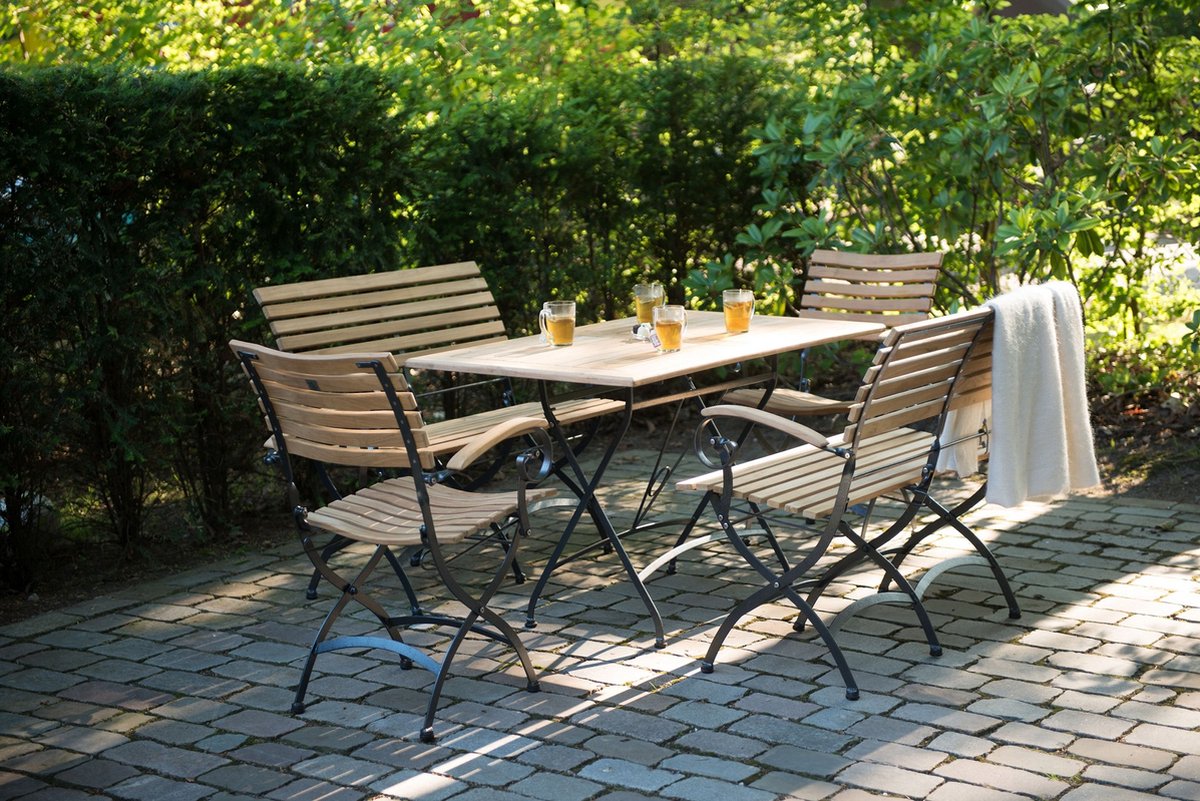 4 Seasons Outdoor Bellini folding chair with armrests