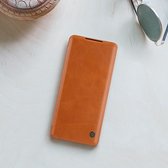 Xiaomi Redmi Note 10 Pro Hoesje - Qin Leather Case - Flip Cover - Bruin