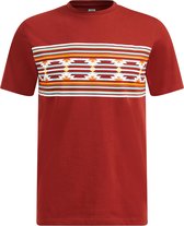 WE Fashion Heren slim fit T-shirt met opdruk