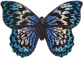 Moses Mini-vlieger Vlinder 10 Cm Textiel Blauw/zwart