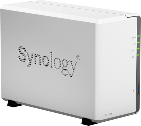 Synology DS220J - NAS - Barebone / Zonder harde schijven - Geschikt voor 2.5" en 3.5"