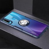 Krasbestendige TPU + acryl ringbeugel beschermhoes voor Huawei Nova 4e (marineblauw)