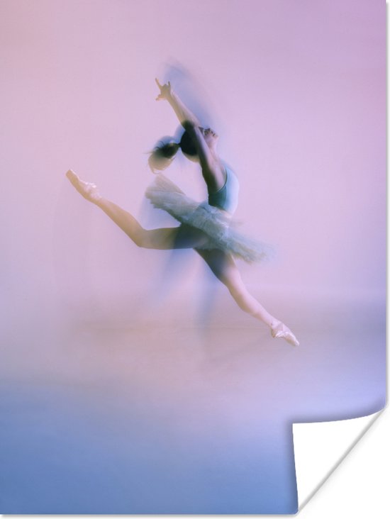 Springende ballet danser poster - Poster