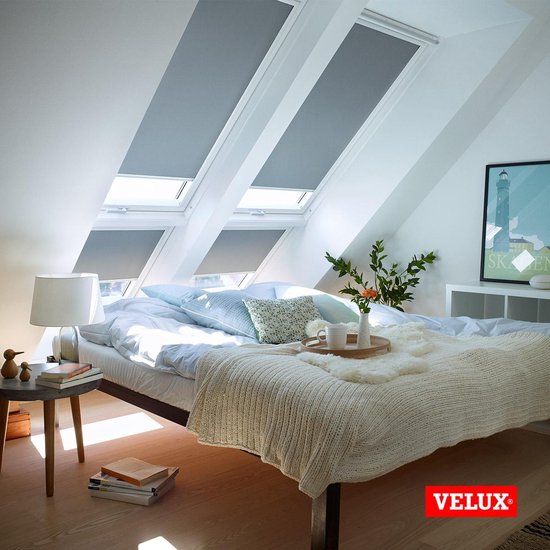 Store enrouleur occultant VELUX Original (DKL) cadre Wit , U08, 808, 8, taupe clair