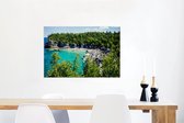 Canvas Schilderij Kust van het Nationaal park Bruce Peninsula in Canada - 60x40 cm - Wanddecoratie