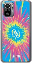 6F hoesje - geschikt voor Xiaomi Redmi Note 10S -  Transparant TPU Case - Flower Tie Dye #ffffff