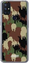 6F hoesje - geschikt voor OnePlus Nord N10 5G -  Transparant TPU Case - Graffiti Camouflage #ffffff