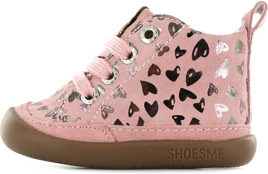 Baby | Veterschoenen Meisjes Pink | Leer Shoesme | Maat 20 | bol.com