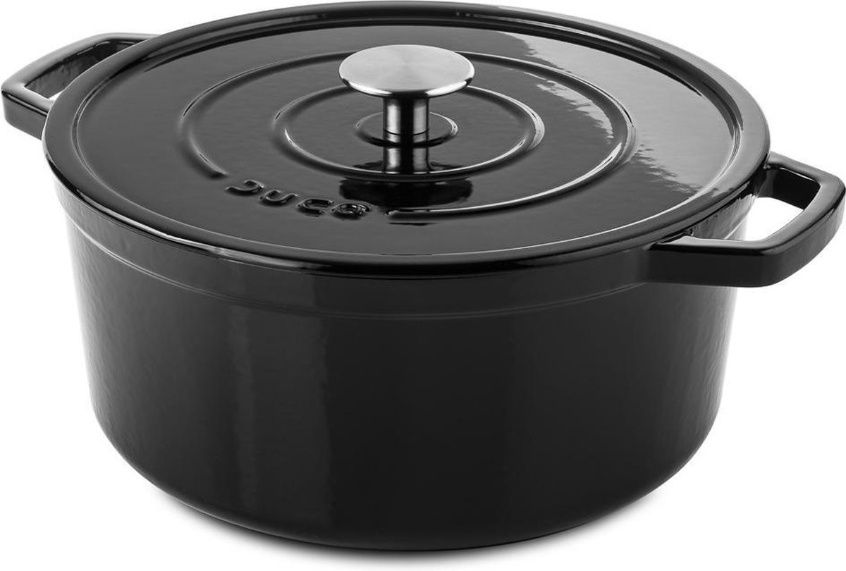 DUCQ Braadpan - Black - 26 cm - Gietijzer
