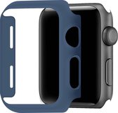 Telefoonglaasje Hoesje - Geschikt voor Apple Watch 1\ Apple Watch 2\ Apple Watch 3 - Kunststof - 38mm - Blauw