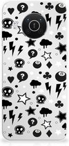Telefoonhoesje Nokia X10 | X20 Silicone Back Cover Silver Punk