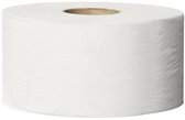 Tork Advanced papier toilette mini jumbo 1 pli blanc, 240 mtr x 10 cm, paquet de 12 rouleaux (110163)