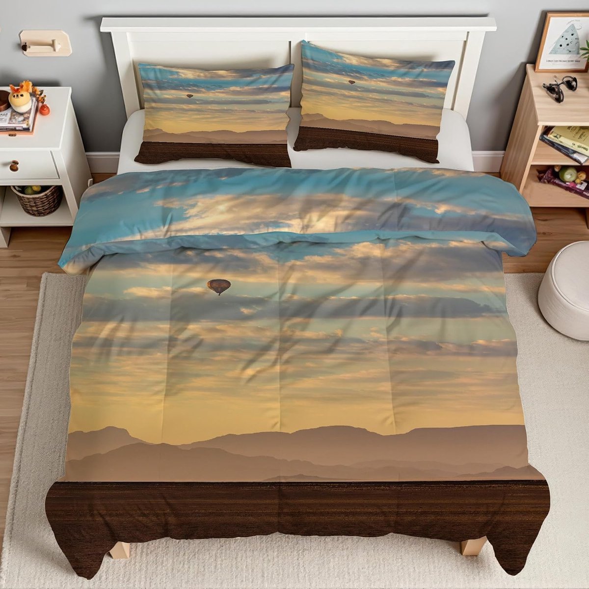 Dekbed Eenpersoons - Donsdeken - Slaapcomfort - Omkeerbaar Design - 140x200 cm - Woestijn