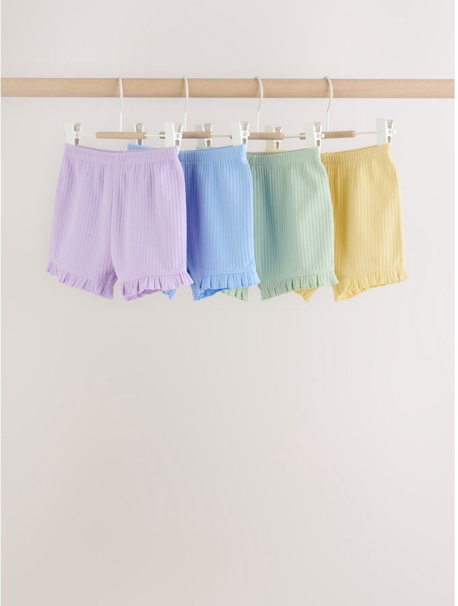 Next - Meisjes - Set van 4 babyshorts - Geel