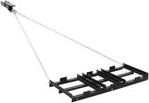 VEVOR Sleepeg 122x50 Cm, Weideeg, Weidesleep met 183 Cm Ketting, Krachtige Egaliseerhark, Gegalvaniseerde Stalen Veldeg voor Grindpaden, Geschikt voor ATV's, UTV's en Tractoren