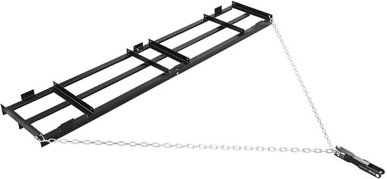 VEVOR Sleepeg 243,5x50 Cm, Weideeg, Weidesleepeg met 183 Cm Ketting, Krachtige Egaliseerhark, Gegalvaniseerde Stalen Veldeg voor Grindpaden, Geschikt voor ATV's, UTV's en Tractoren van Merkloos	 — afbeelding 2