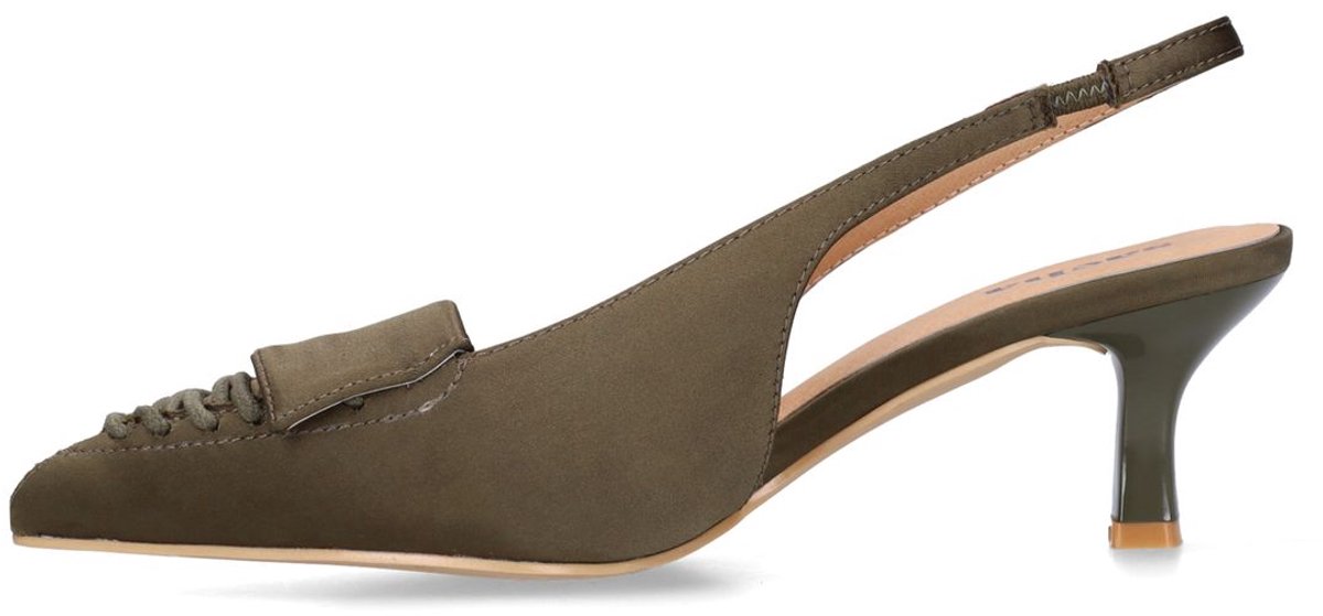Sacha - Dames - Groene slingbacks - Maat 42