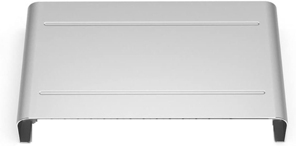 Monitor Verhoger - Bureau Stand - Ergonomisch Werken - Verhoogt Bureau Ruimte - 38x22cm - Zilver