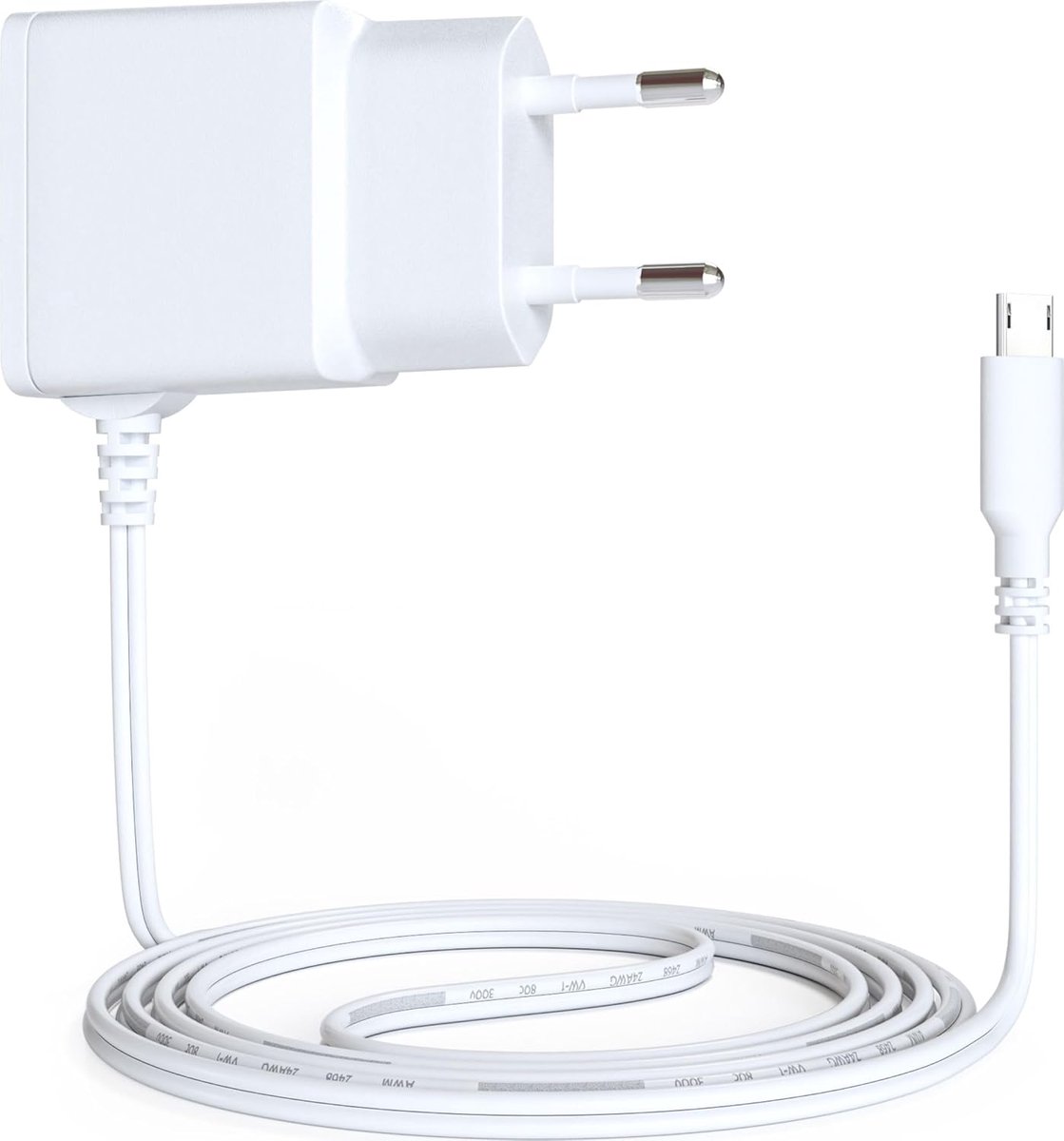 Oplader Babyfoon - Voeding Adapter - Babykamer Monitoren - Extra Lange Kabel - 1.0 A - Zwart