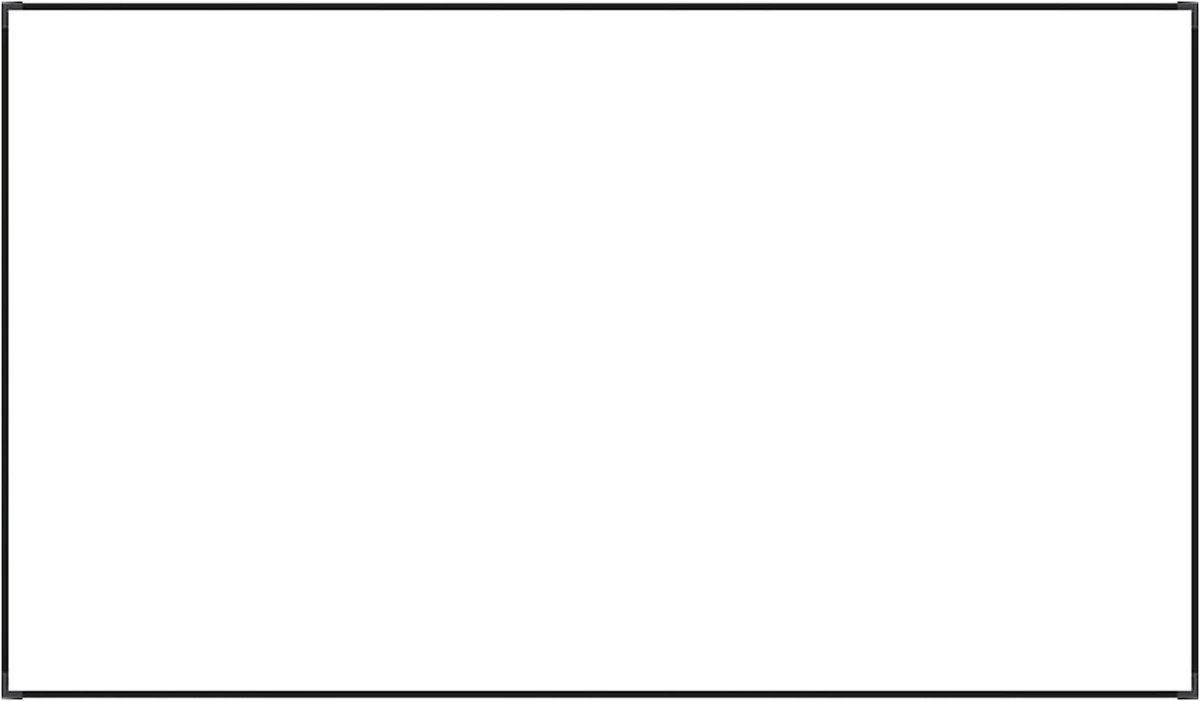 Projectiescherm Vast Frame - Thuisbioscoop Scherm - Buiten Entertainment - Hoge Helderheid Beeld - 72 Inch 16:9 - Zwart Grijs