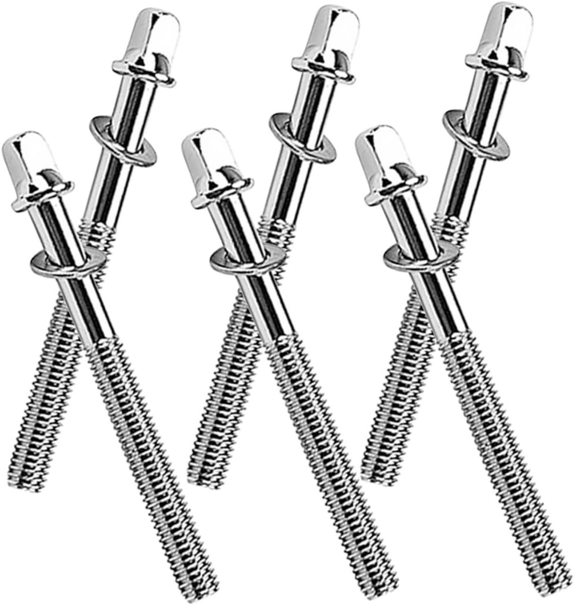 Trommel Spanbouten - Drum Onderdelen - Drum Stemmen - Duurzaam Metaal - 5.8cm Lengte - Zilver