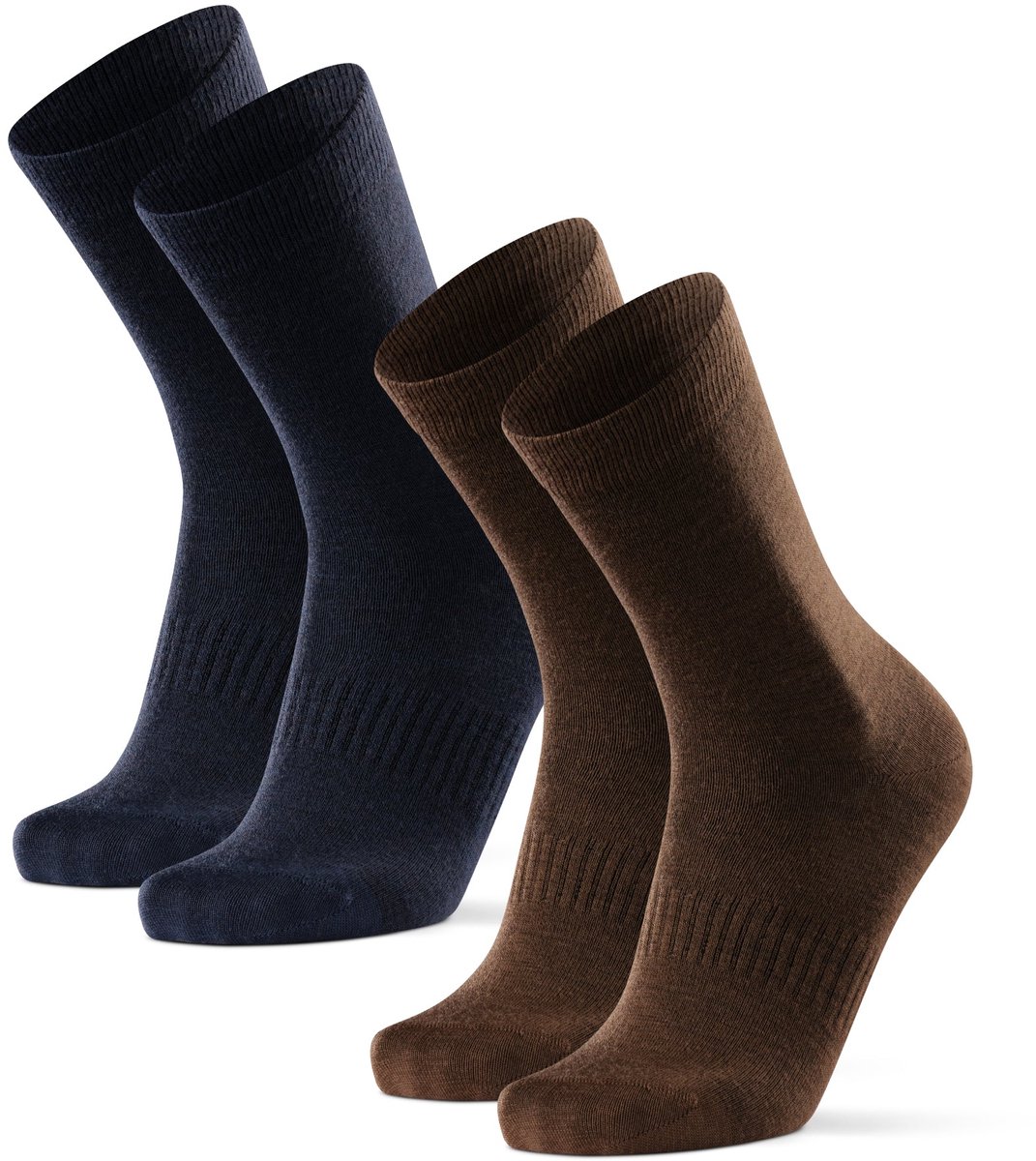 DANISH ENDURANCE Merinowol Wandelsokken - Blaar Sokken - Thermisch - Ademend - voor Heren en Dames - Blauw/Bruin - Maat 39-42