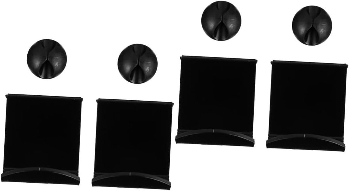Koptelefoon Hanger - Headset Ophanghaak - Gaming Setup - Zelfklevend Acryl - 8.5 x 6 cm - Zwart