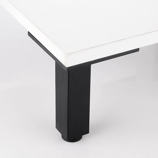 Verstelbare meubelbenen - Meubel risers - Meubels verhogen - Heavy duty constructie - 20 cm hoogte - Zilverkleurig — afbeelding 4
