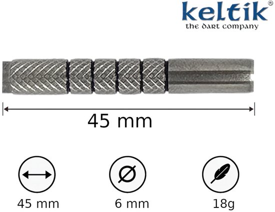 Softdart Soft Dart Pijlen Keltik The Lance 18 g - 80% Tungsten — afbeelding 4